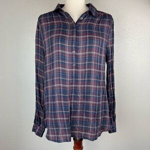 LOFT Button Down Shirt Size L EUC